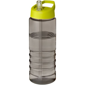 H2O Active® Eco Treble 750 ml Sportflasche mit Stülpdeckel – kohle / limone