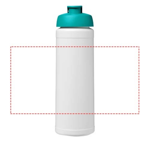 Baseline® Plus 750 ml Flasche mit Klappdeckel - weiss / aquablau – Bild 5