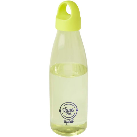 Bergen Trinkflasche aus recyceltem Kunststoff 800 ml - limone - Logo 1