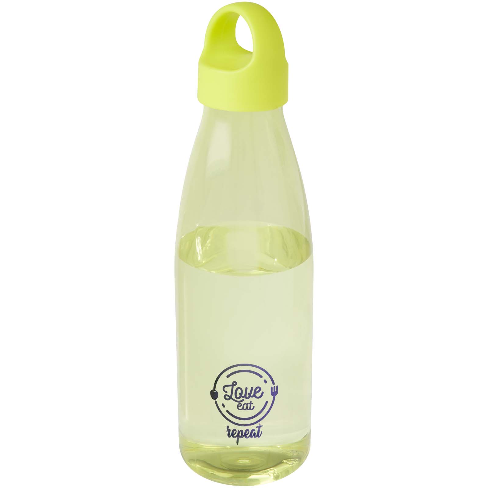 Bergen Trinkflasche aus recyceltem Kunststoff 800 ml - limone - Logo 1