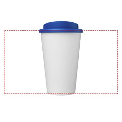 Americano® Eco 350 ml recycelter Becher - weiss / mittelblau – Bild 7