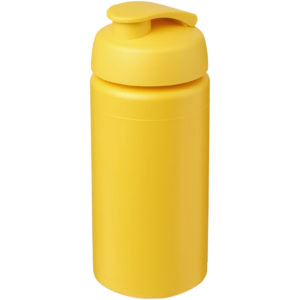 Baseline® Plus grip 500 ml Sportflasche mit Klappdeckel – gelb