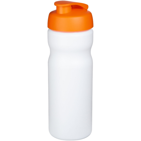 Baseline® Plus 650 ml Sportflasche mit Klappdeckel - weiss - Hauptfoto