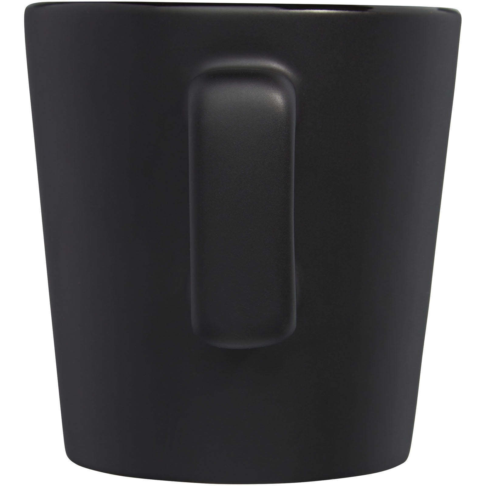 Ross 280 ml Keramiktasse - mattschwarz - Rückseite