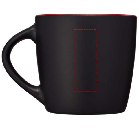 Riviera 340 ml Keramikbecher - schwarz / rot – Bild 7