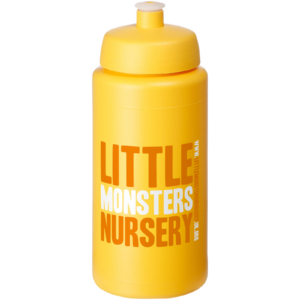 Baseline® Plus grip 500 ml Sportflasche mit Sportdeckel - gelb - Logo 1