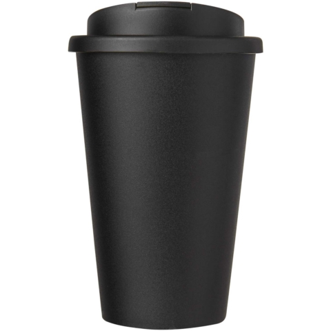 Americano® POP 350 ml isolierter Trinkbecher mit auslaufsicherem Deckel - schwarz - Vorderseite