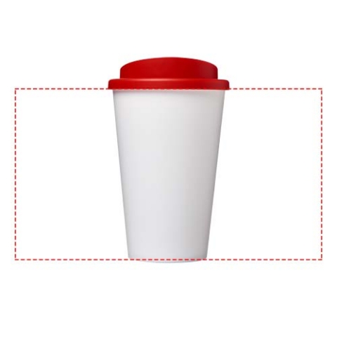 Americano® 350 ml Isolierbecher - weiss / rot – Bild 7