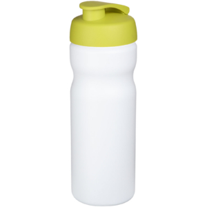 Baseline® Plus 650 ml Sportflasche mit Klappdeckel – weiss / limone