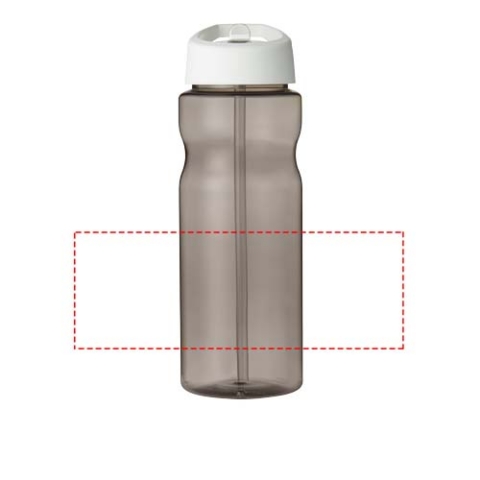 H2O Active® Base 650 ml Sportflasche mit Ausgussdeckel - kohle / weiss – Bild 7