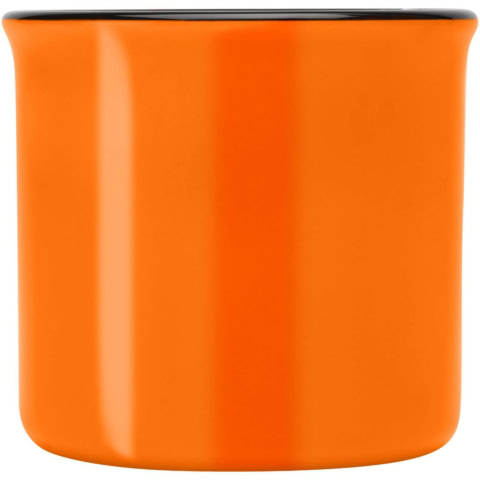 Bari Keramiktasse 240 ml mit glänzender Oberfläche - orange - Vorderseite