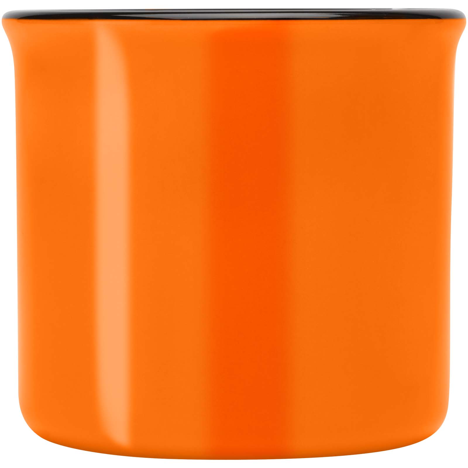 Bari Keramiktasse 240 ml mit glänzender Oberfläche - orange - Vorderseite