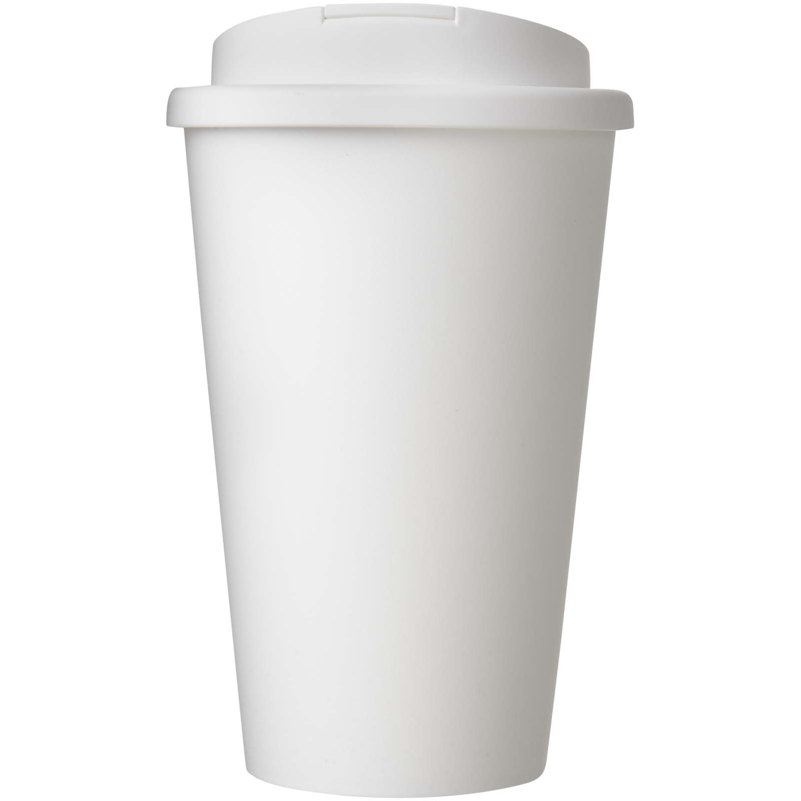 Brite-Americano® POP 350 ml isolierter Trinkbecher mit auslaufsicherem Deckel - weiss - Vorderseite