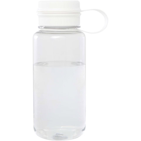 Ryder 900 ml RCS-zertifizierte RPET-Sportflasche mit Multifunktionsdeckel - weiss - Vorderseite