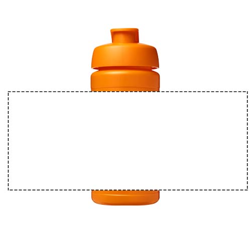Baseline® Plus 500 ml Sportflasche mit Klappdeckel - orange – Bild 6