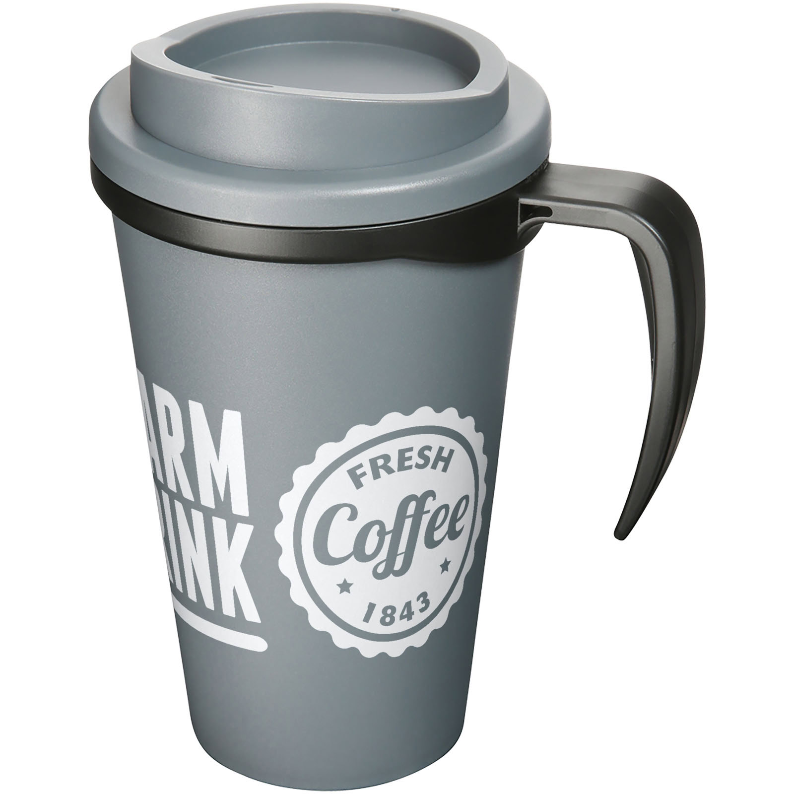 Americano® Grande 350 ml Isolierbecher - grau - Logo 1
