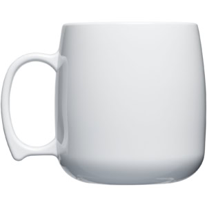 Classic 300 ml Kunststoffbecher - weiss - Rückseite