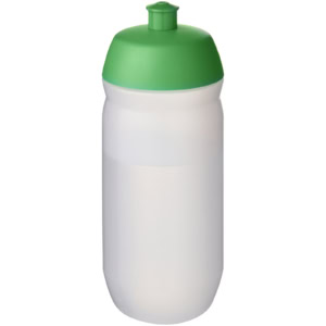 HydroFlex™ Clear 500 ml Squeezy Sportflasche – grün / klar mattiert
