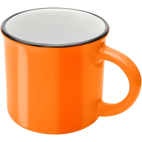 Bari Keramiktasse 240 ml mit glänzender Oberfläche - orange - Hauptfoto