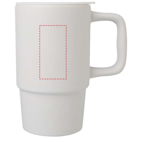Carter 450 ml Keramiktasse mit Kunststoffdeckel - weiss – Bild 7