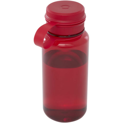 Ryder 900 ml RCS-zertifizierte RPET-Sportflasche mit Multifunktionsdeckel - rot - Hauptfoto