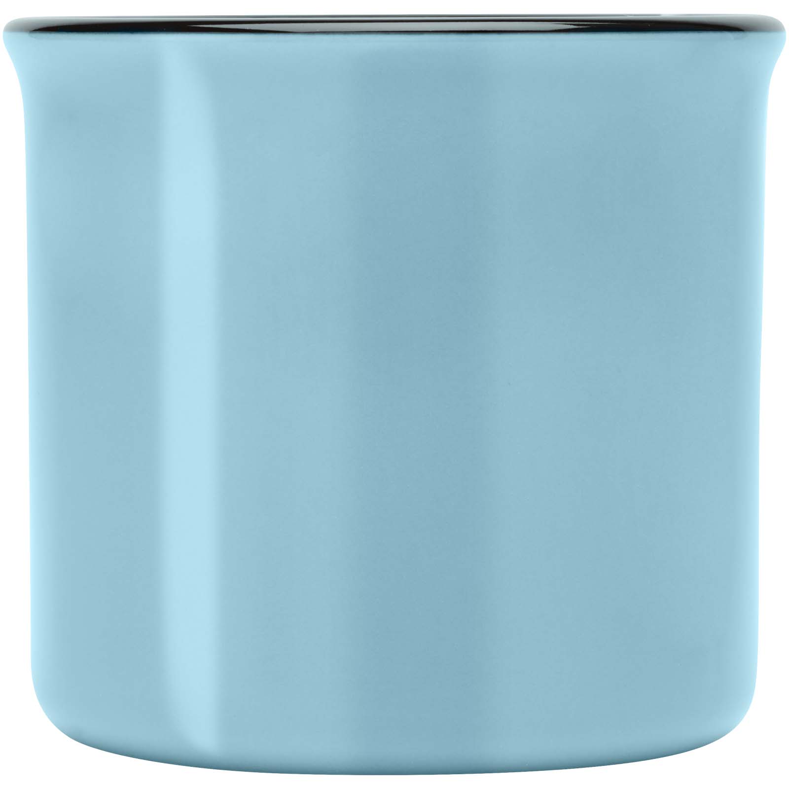 Bari Keramiktasse 240 ml mit glänzender Oberfläche - riffblau - Vorderseite