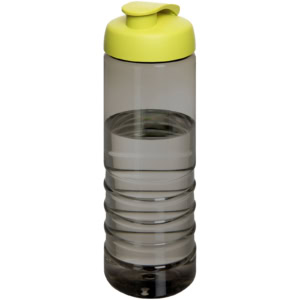 H2O Active® Eco Treble 750 ml Sportflasche mit Stülpdeckel – kohle / limone