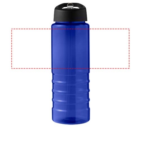 H2O Active® Eco Treble 750 ml Sportflasche mit Stülpdeckel - blau / schwarz – Bild 6