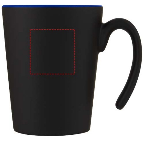 Oli 360 ml Keramikbecher mit Henkel - blau / schwarz – Bild 6
