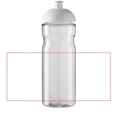 H2O Active® Base 650 ml Sportflasche mit Stülpdeckel - transparent / weiss – Bild 5