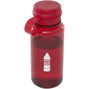 Ryder 900 ml RCS-zertifizierte RPET-Sportflasche mit Multifunktionsdeckel - rot - Logo 1
