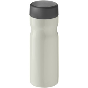 H2O Active® Eco Base 650 ml Sportflasche mit Drehdeckel – elfenbeinweiß / grau