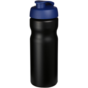 Baseline® Plus 650 ml Sportflasche mit Klappdeckel – schwarz / blau