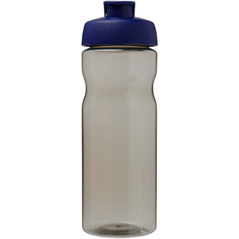 H2O Active® Eco POP Base 650 ml Sportflasche mit Klappdeckel - kohle - Vorderseite