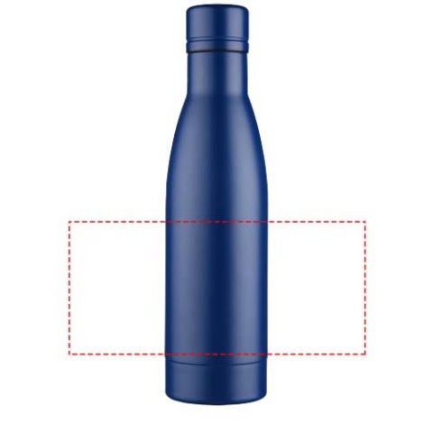 Blaue Vasa 500 ml Kupfer-Vakuum Isolierflasche, ideal für unterwegs.
