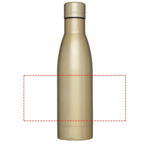 Kupferfarbene Vakuumflasche für Getränke, 500 ml.