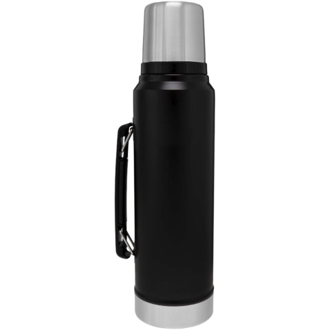Stanley 1000 ml Classic Legendary Isolierflasche - mattschwarz - Rückseite