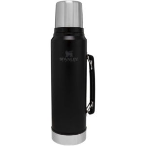Stanley 1000 ml Classic Legendary Isolierflasche - mattschwarz - Vorderseite