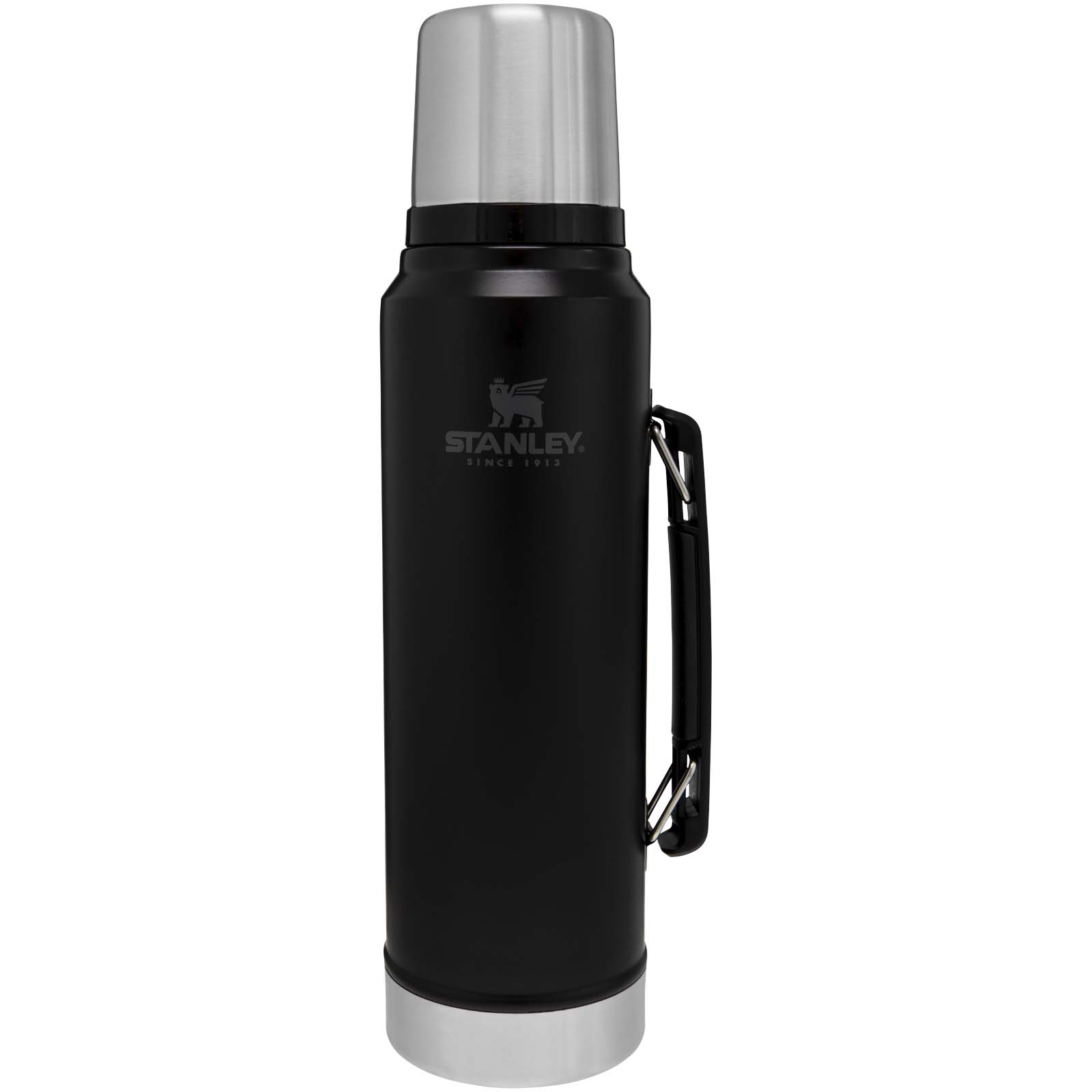 Stanley 1000 ml Classic Legendary Isolierflasche - mattschwarz - Vorderseite