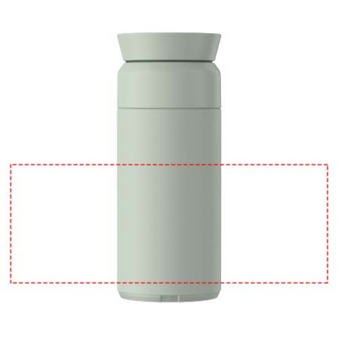 Hellgrüne Trinkflasche Ocean Bottle 350 ml für nachhaltigen Gebrauch.
