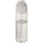 Theron 700 ml RCS Trinkflasche aus recyceltem Kunststoff mit Multifunktionsdeckel und Klappstrohhalm - transparent klar - Hauptfoto