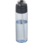 Theron 700 ml RCS Trinkflasche aus recyceltem Kunststoff mit Multifunktionsdeckel und Klappstrohhalm - hale blau - Hauptfoto
