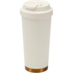 Hampton 480 ml RCS vakuumisolierter One-Touch Becher aus recyceltem Edelstahl - creme - Hauptfoto