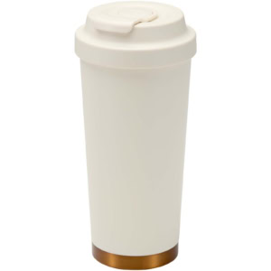 Hampton 480 ml RCS vakuumisolierter One-Touch Becher aus recyceltem Edelstahl – creme