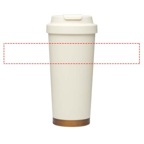 Hampton 480 ml RCS vakuumisolierter One-Touch Becher aus recyceltem Edelstahl - creme – Bild 13