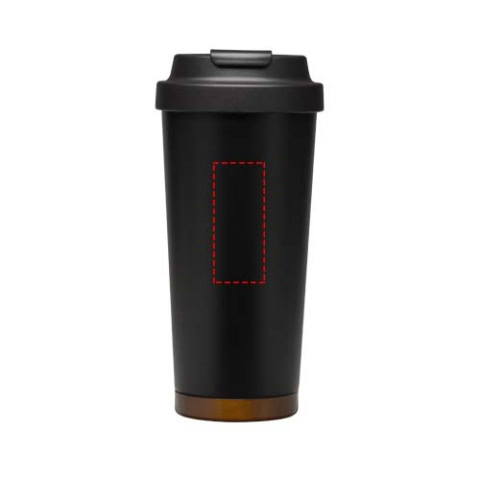 Hampton 480 ml RCS vakuumisolierter One-Touch Becher aus recyceltem Edelstahl - schwarz – Bild 9