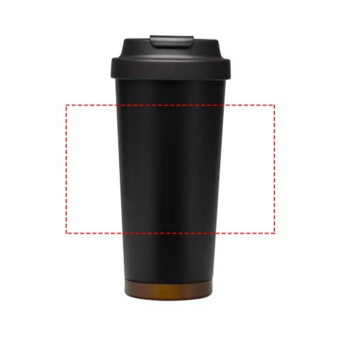 Hampton 480 ml RCS vakuumisolierter One-Touch Becher aus recyceltem Edelstahl - schwarz – Bild 11