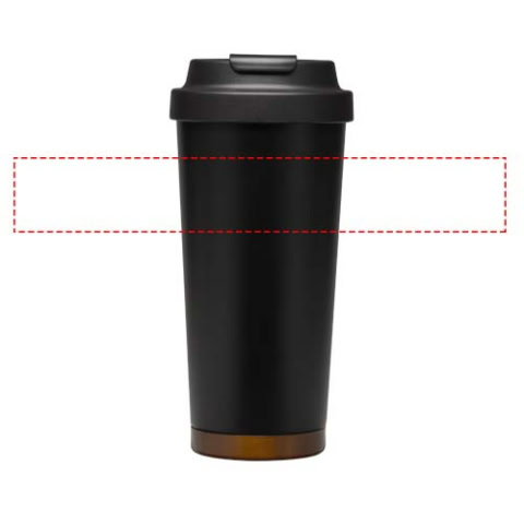 Hampton 480 ml RCS vakuumisolierter One-Touch Becher aus recyceltem Edelstahl - schwarz – Bild 12
