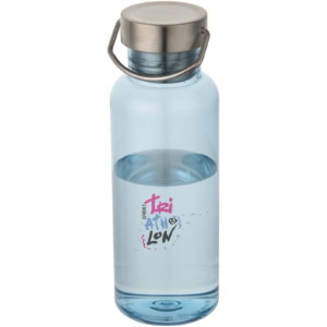 Thor 600 ml RCS Trinkflasche aus recyceltem RPET - wolkenblau - Logo 1