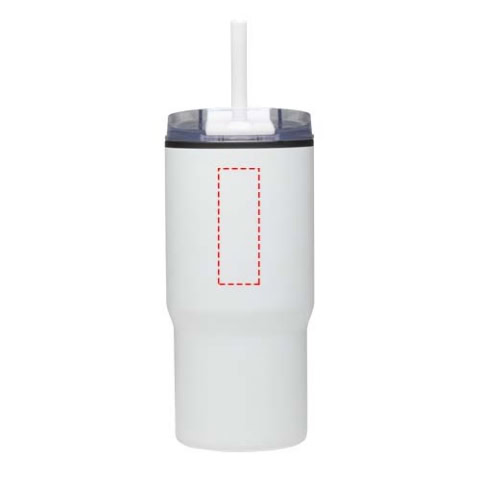 Westin 540 ml RCS Becher aus recyceltem Material, doppelwandig isoliert, mit Trinkhalm - weiss – Bild 10